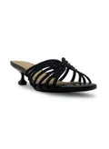 Cuple embellished low heeled slide sandal
