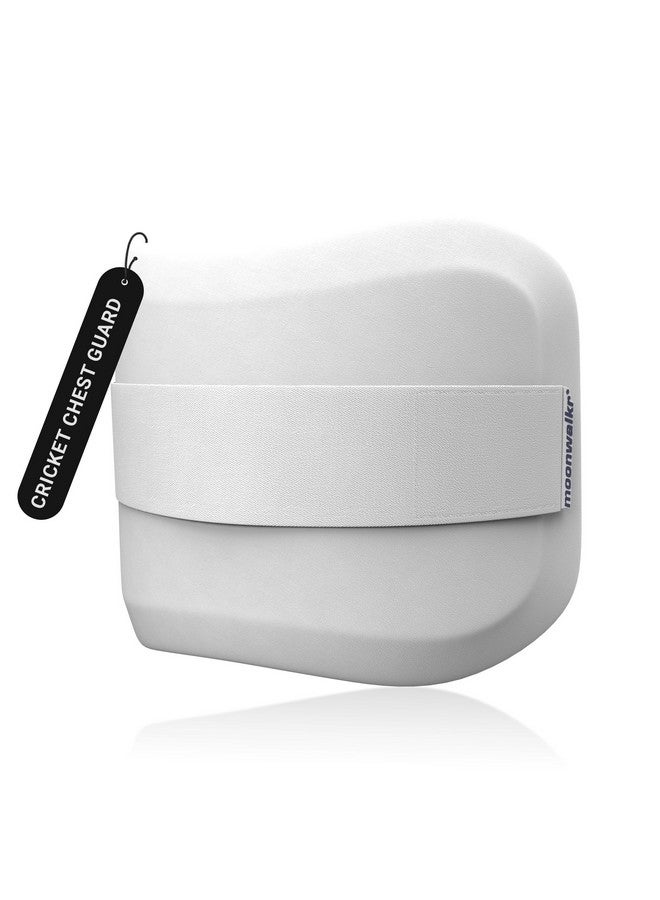 Moonwalkr Chest Guard Cricket For Batter’S Height (4’5”- 5’3”) Protective Gear Chest Protector Cricket Acce ories With Ballistic-Proof Composite Shell & 3-Inch Adjustable Strap For Youth Size White - Image 1