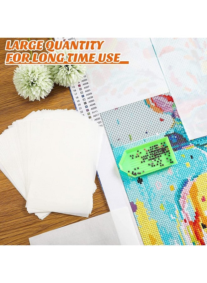 Calsoling 200Pcs Diamond Painting Release Paper Doublesided Release Paper Nonstick Diamond Painting Cover Paper For 5D Diamond Embroidery Accessories 15 X 15 Cm/ 5.9 X 5.9 Inch - Image 5