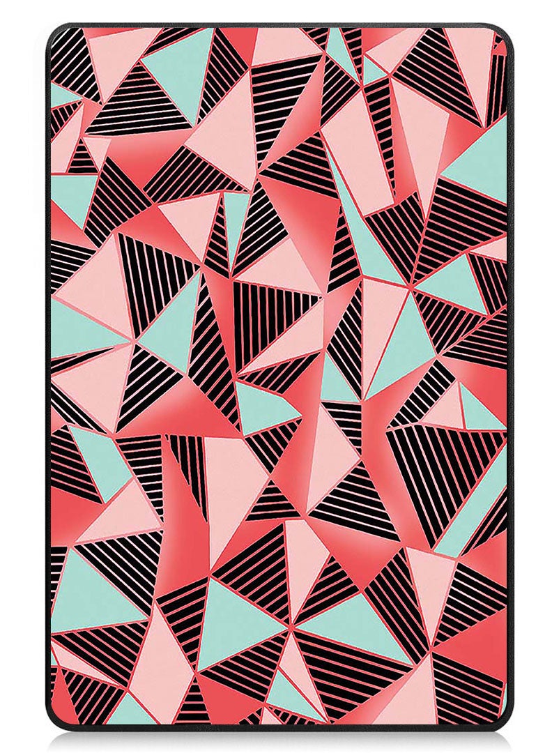 Theodor Protective Flip Case For Huawei MatePad SE 11 (2024) With Trifold Stand Auto Wake Sleep Shockproof Cover Triangle Pattern - Image 1