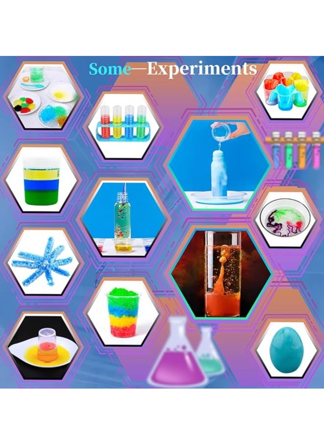 72pcs Science Kits for Kids, Science Lab Experiments Erupting Volcano,Rainbow Rain,Artificial Snow Magic Chemistry Toy DIY Science Educational Learning Kit for Boys Girls  - Image 3
