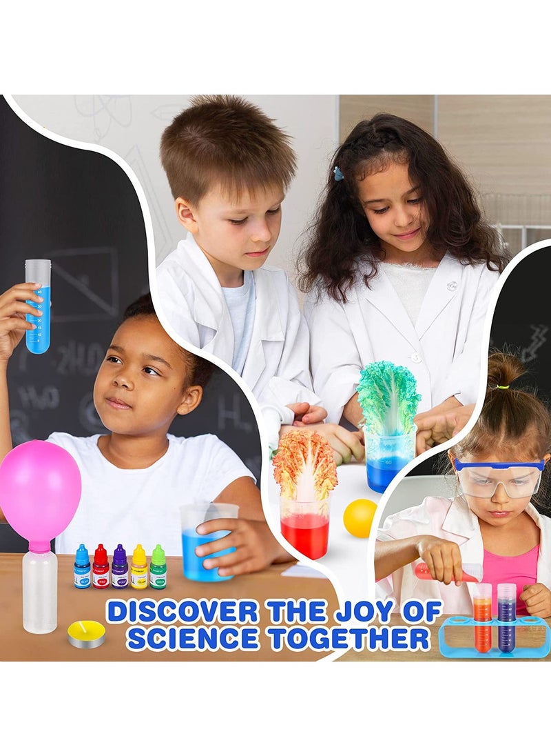 72pcs Science Kits for Kids, Science Lab Experiments Erupting Volcano,Rainbow Rain,Artificial Snow Magic Chemistry Toy DIY Science Educational Learning Kit for Boys Girls  - Image 5