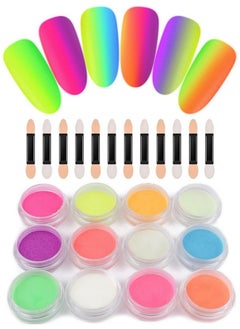 Luminous Pigment Nail Powder, Kalolary Neon Color Nail Powder Pigment Eyeshadow Powder Uv Glow Fluorescent Matte Colorant Glow In The Dark Makeup - pzsku/ZF56B621997D7E153C70FZ/45/_/1730892749/12d8d053-388d-4ddc-a366-4867d4205a2f