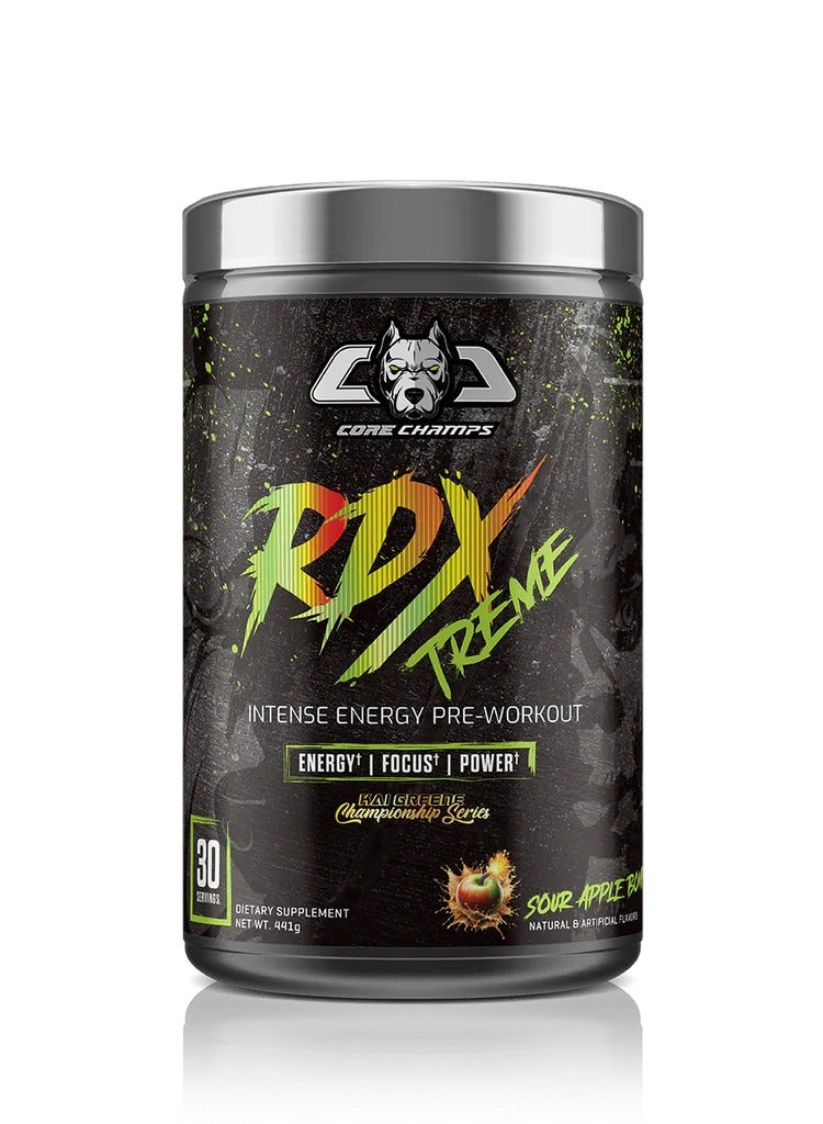 Core Champs RDX XTREME - The Ultimate Pre-Workout 30 Servings Sour Apple