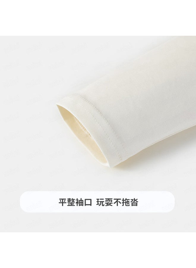 Mqdmini Children'S Clothing, Kids' Long-Sleeve T-Shirt, Boys And Girls T-Shirt, 50S Liquid Ammonia Double-Sided Fabric, Pure Cotton, Soft Undershirt Top