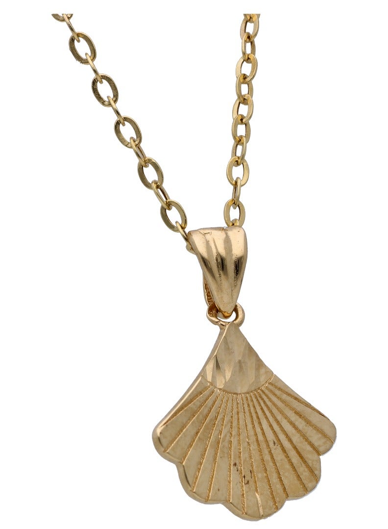 FK Jewellers Gold Sea Shell Shaped Pendant Set 18KT  - Image 3