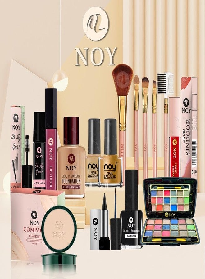 NOY Elegant Edge Sophisticated Makeup Kits Set Polished & Refined Looks Long Lasting All Day & Weightless NY#158 (Pack of-15) - Image 1