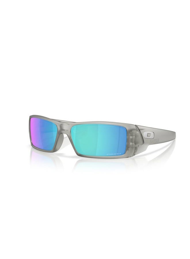 OAKLEY نظارات شمسية مستطيلة للرجال OO9014 غاسكان، رمادي غير لامع/بريزم ياقوتي، 60 مم - Image 2