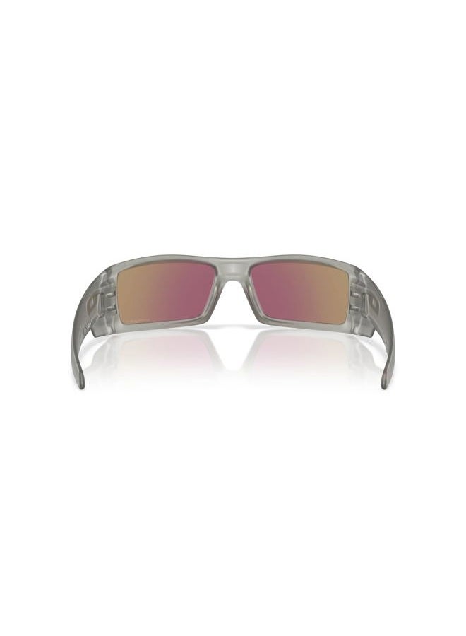 OAKLEY نظارات شمسية مستطيلة للرجال OO9014 غاسكان، رمادي غير لامع/بريزم ياقوتي، 60 مم - Image 4