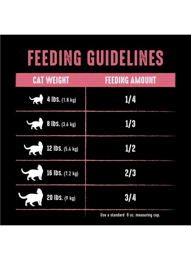 كريف طعام قطط جاف طبيعي عالي البروتين خالٍ من الحبوب للقطط البالغة مع بروتين من الدجاج والسلمون، كيس 10 رطل - Image 4