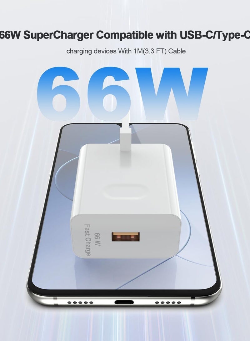 beteno 66W SuperCharge USB C Power Adapter with 6A Fast Charging Cable Compatible with Honor X9c X5b X7b Magic6 7 Lite Pad X9 9 Huawei Phones/Tablets - Image 3