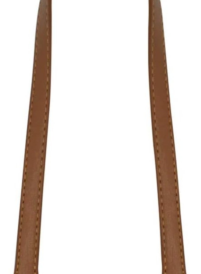 klarako 2pcs 24 Leather Purses Straps Leather Bag Handles Replacement Purse Straps Handbag Bag Wallet Straps (Yellow Brown)  - Image 3