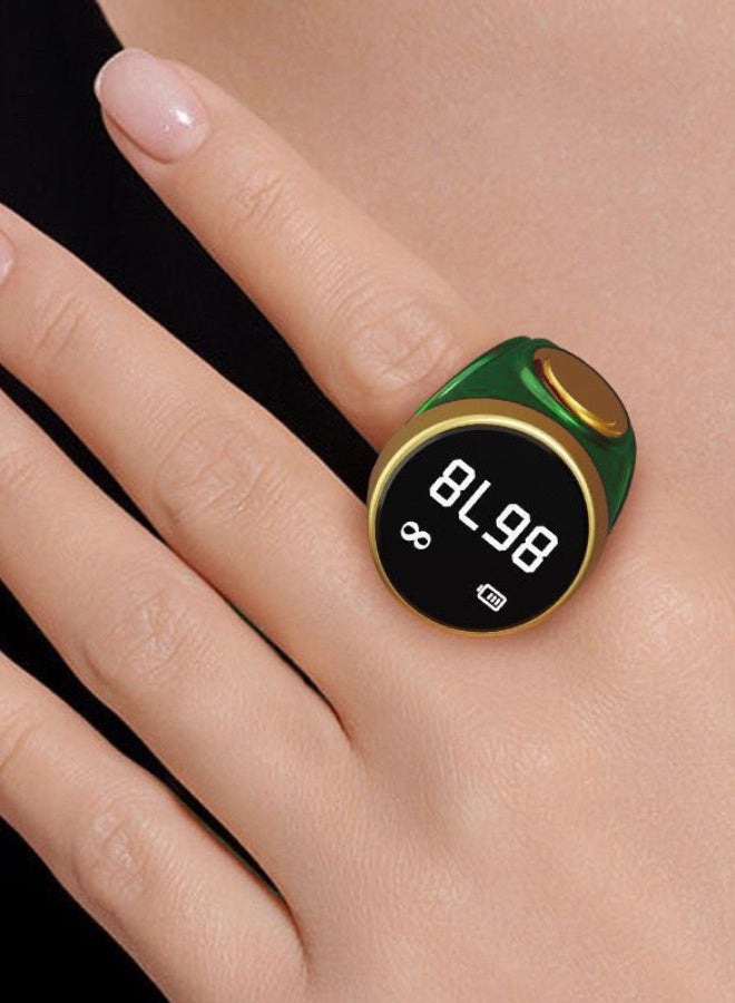 The new 2025 round smart OLED screen comes with 3 compatible sizes (18 mm / 20 mm / 22 mm) (green emerald) - Image 4