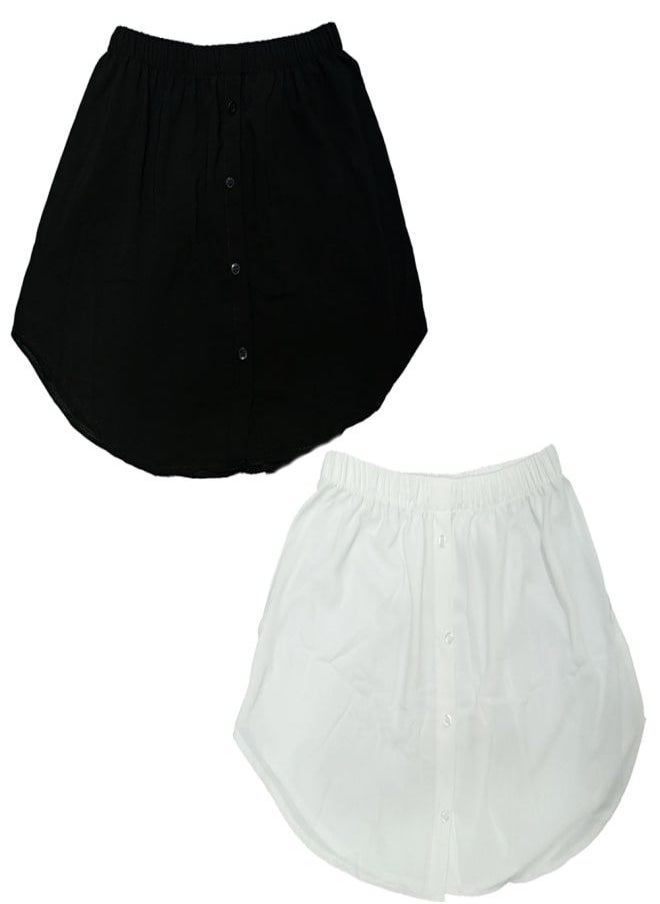 Fatah Bundle Of 2 Hidden Shirt - Black and Off-White Color for Women  - Image 1