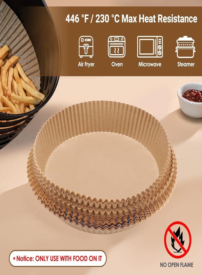 JAY EMPIRE 100-Pack Air Fryer Liners, 8 Inch Round Non-Stick Parchment Paper | Food Grade, Oil-Proof & No-Mess Baking Sheets for Air Fryer, Oven, and Microwave - Image 4