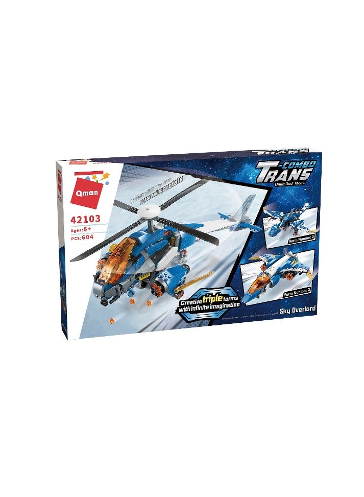 Qman Sky Overlord building set from Qman (604 PCS) - Image 1