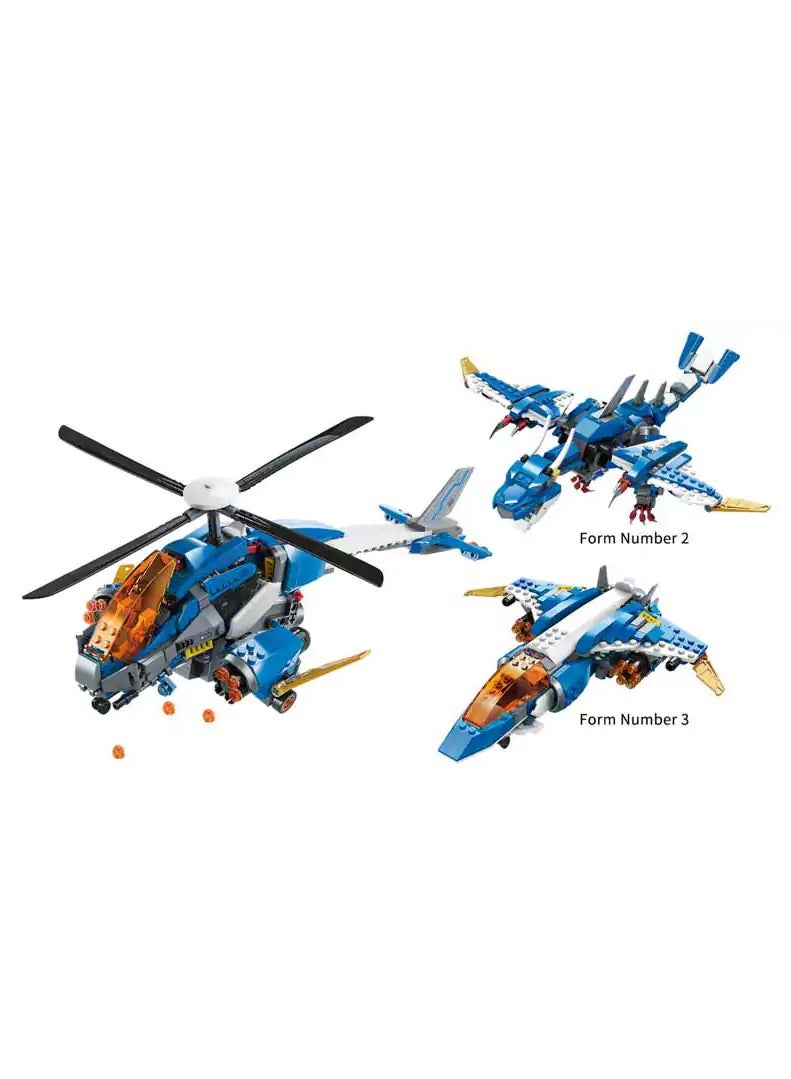 Qman Sky Overlord building set from Qman (604 PCS) - Image 4