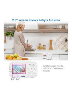 vtech VTech Video Baby Monitor with 1000ft Long Range, Auto Night Vision, 2.8” Screen, 2-Way Audio Talk, Temperature Sensor, Power Saving Mode, Lullabies and Wall-mountable Camera with bracket  - Image 4