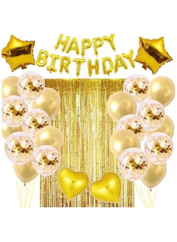 Sharpdo 40 Piece high-quality decorative foil party balloons with happy birthday decoration balloon set - Image 1