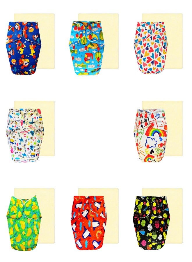 حفاضات دمبلدو إيليت القماشية مع طبقة امتصاص سحرية (عبوة من 8) | شعور بالجفاف والراحة | طبقة امتصاص من 6 طبقات | أزرار كبس قابلة للتعديل | مصممة من قبل الأمهات | من 3 أشهر إلى 3 سنوات | للجنسين - Image 1