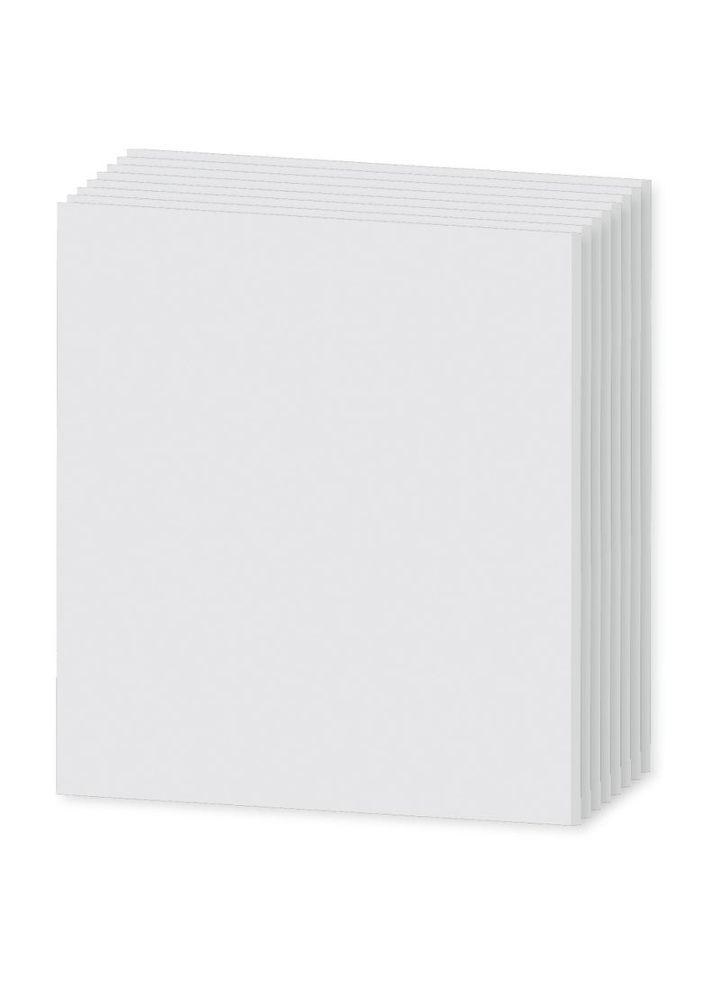 Duravel Duravel Gypsum False Ceiling Tile, Ultra-Thin White 600x600x7mm Pack of 8  - Image 1