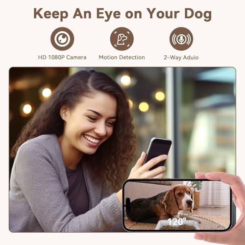 UTCG Automatic Dog Feeder with Camera: 8L/33 Cups 5G WiFi Timed Food Dispenser for Medium Dogs - 1080P HD Night Vision Video Recording 2-Way Audio APP Control - Image 3