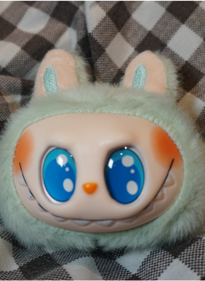 Labubu Singing Plush Keychain –Grape green Soft Cartoon Monster Pendant for Bags & Gifts  - Image 4