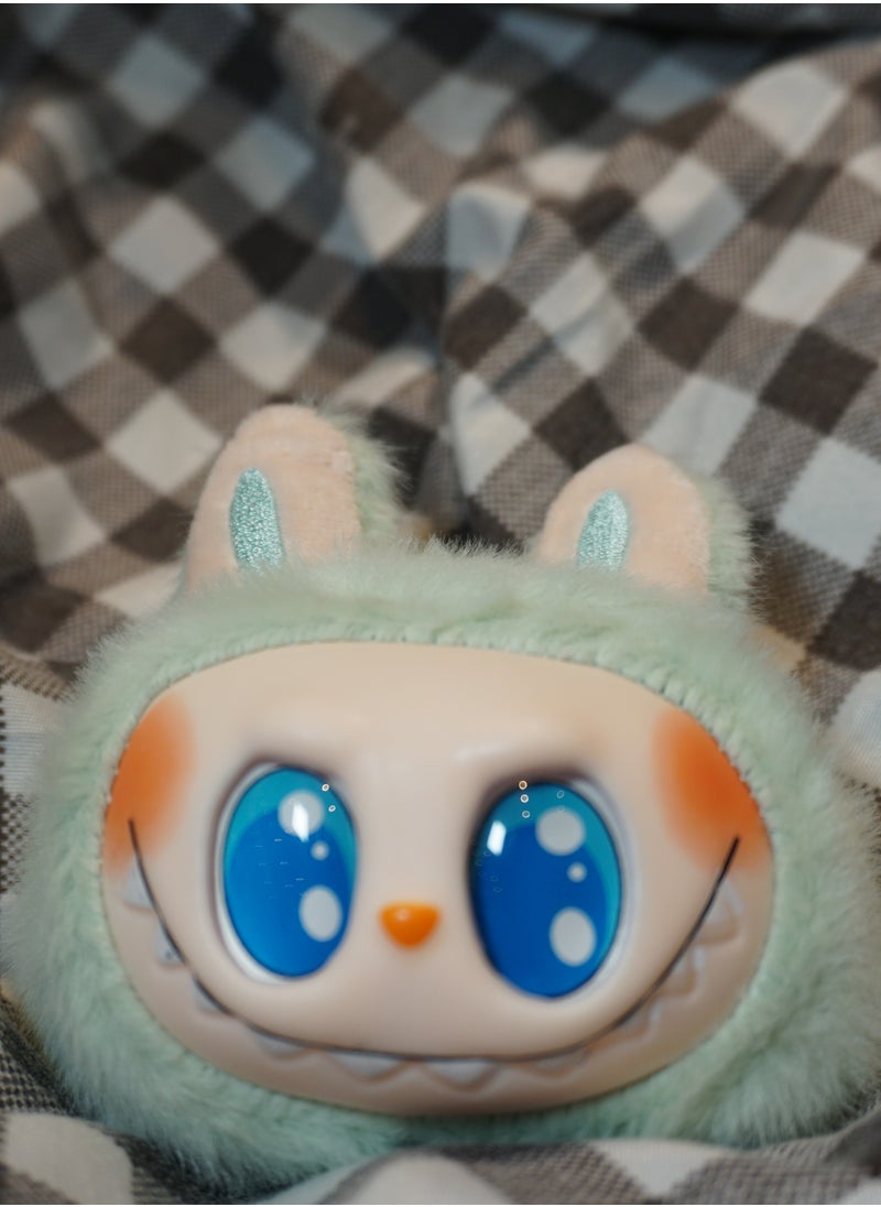 Labubu Singing Plush Keychain –Grape green Soft Cartoon Monster Pendant for Bags & Gifts  - Image 1