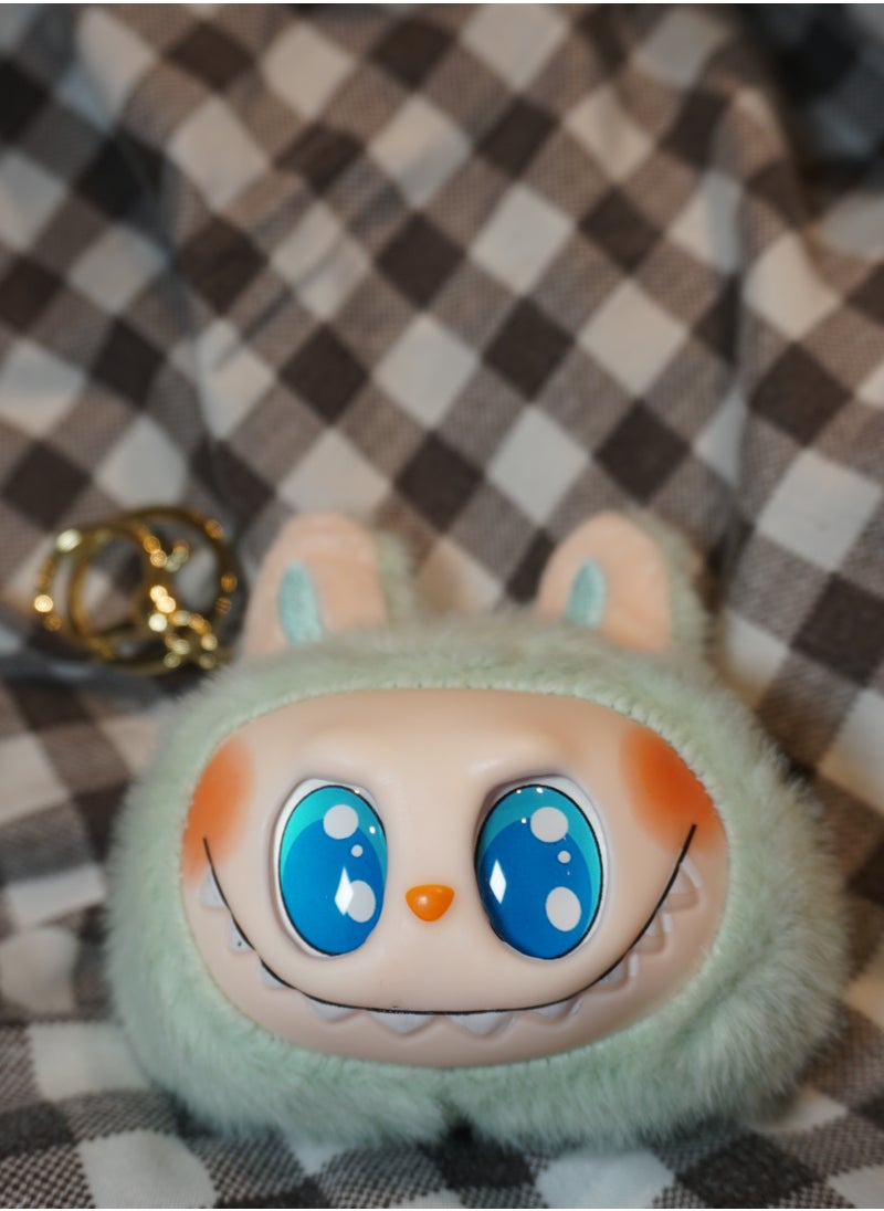 Labubu Singing Plush Keychain –Grape green Soft Cartoon Monster Pendant for Bags & Gifts  - Image 5