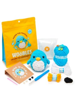 Beginners Crochet Kit, Easy Peasy Yarn as seen on Shark Tank, with Step-by-Step Video Tutorials, Pierre The Penguin