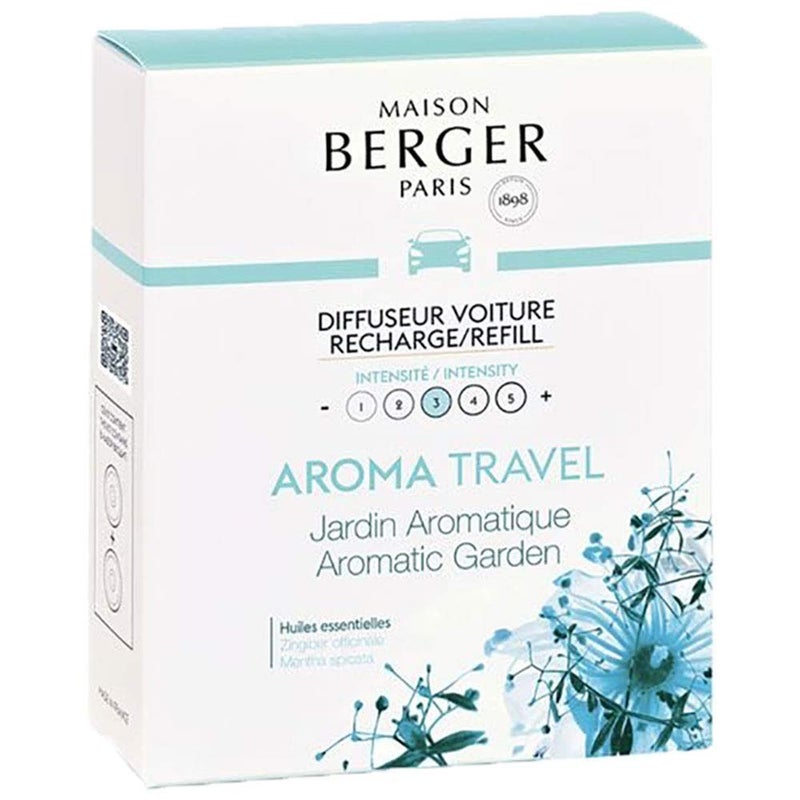 Maison Berger مجموعة من 2 بودات سيراميك لموزع معطر هواء السيارة القابل لإعادة التعبئة - 4/6 أسابيع زمن الانتشار - عطر ورائحة - سفر العطر - صنع في فرنسا - Image 4