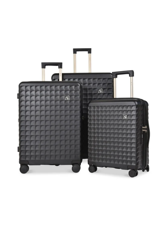 MAGELLAN Hard Shell Suitcase Set PC Trolley 3-Piece Luggage Set MH051/3P 20 24 28 Inch with TSA Lock USB Port 4 Double Spinner Wheels