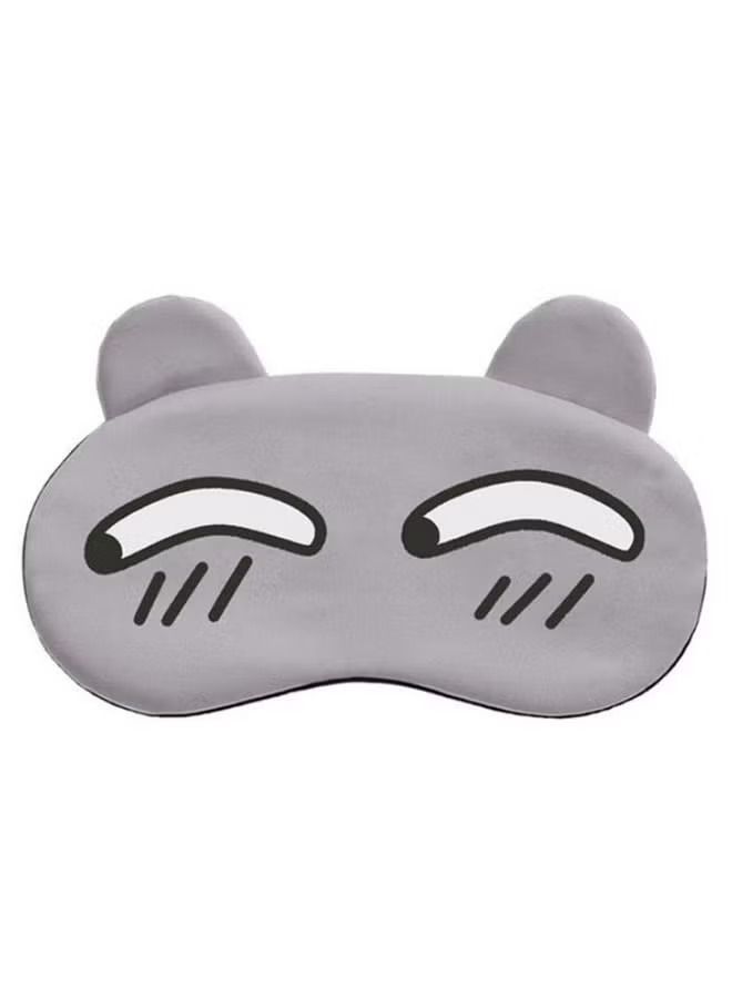 Funny Cartoon Sleeping Eye Mask Grey/Black/White