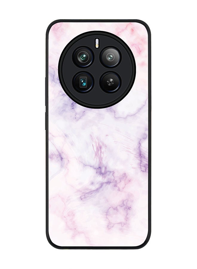 Stylizedd حافظة حواف سوداء متينة لهاتف Realme 12 Pro / Realme 12 Pro Plus 5G، حافظة رفيعة مرنة من TPU جل - طباعة رخامية حلوى قطنية - Image 1