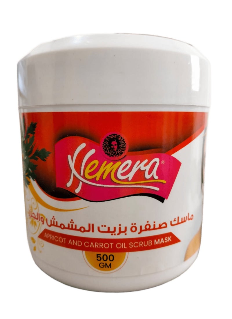 Hemera - Hemera Scrub Mask with Apricot & Carrot Oil 500 g - Image 1