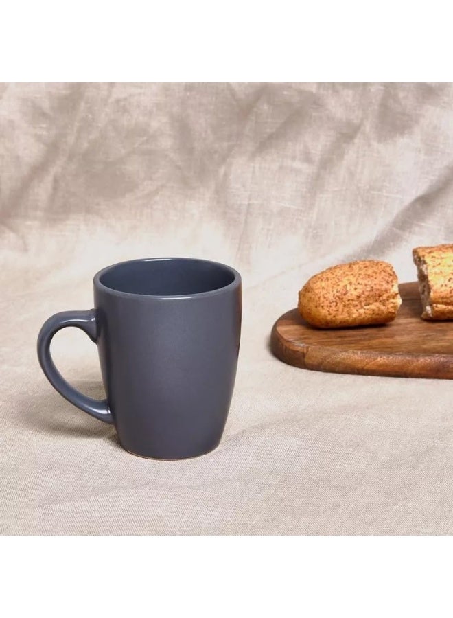 BS B&S Metro Grey Matte Stoneware Bullet Mug Set of 4 - Image 3