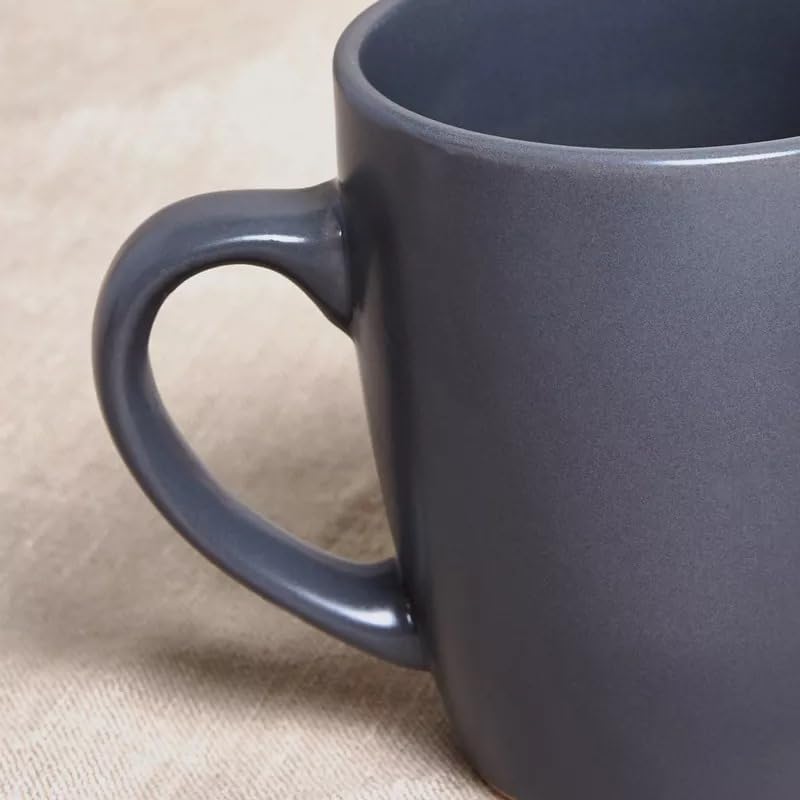 BS B&S Metro Grey Matte Stoneware Bullet Mug Set of 4 - Image 5