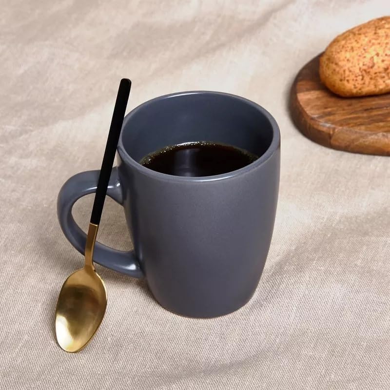 BS B&S Metro Grey Matte Stoneware Bullet Mug Set of 4 - Image 4