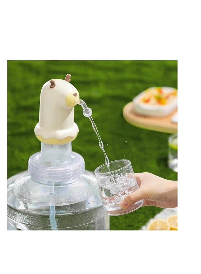 موزع مياه كهربائي محمول، مضخة زجاجة مياه سعة 5 جالون، موزع زجاجة مياه محمول لطيف، مضخة موزع مياه شرب أوتوماتيكية، للتخييم، المطبخ، الورشة، المرآب - Image 1