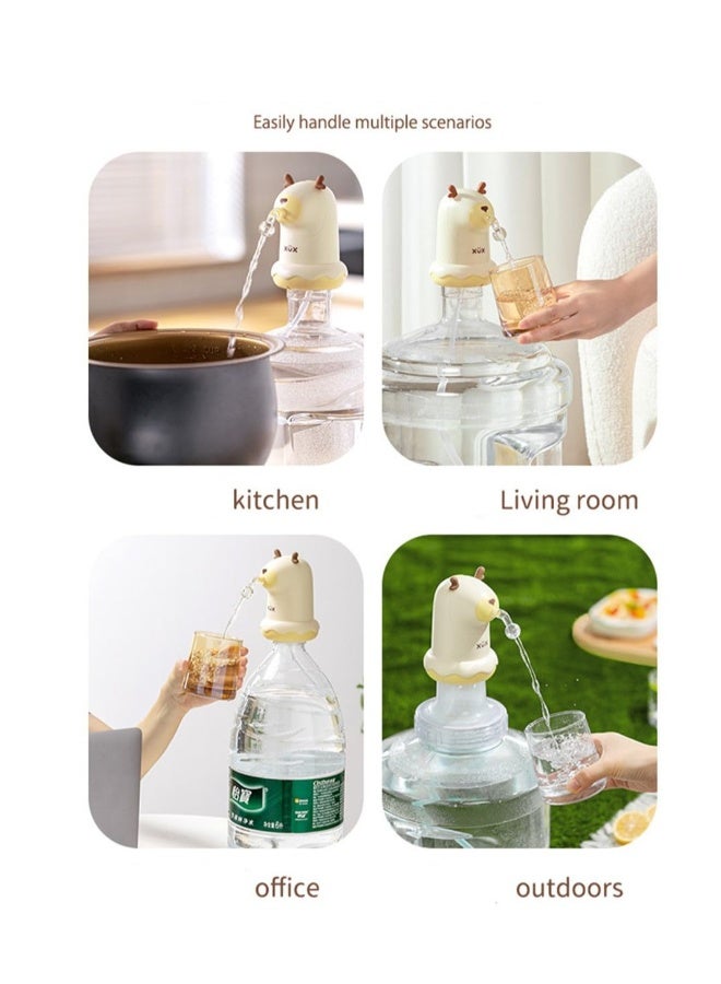 موزع مياه كهربائي محمول، مضخة زجاجة مياه سعة 5 جالون، موزع زجاجة مياه محمول لطيف، مضخة موزع مياه شرب أوتوماتيكية، للتخييم، المطبخ، الورشة، المرآب - Image 4