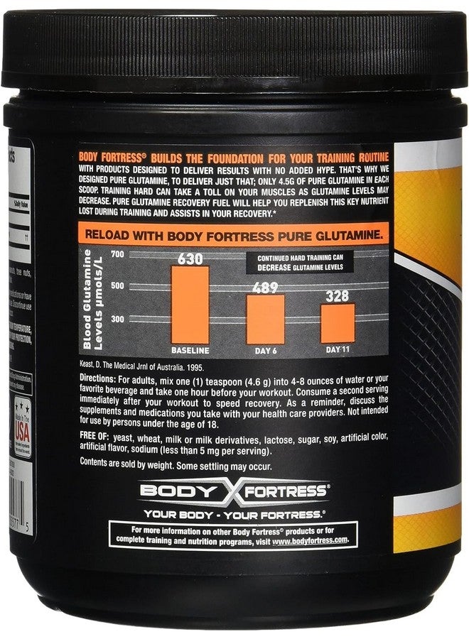 Body Fortress 100% Pure Glutamine Powder, 300g Jar (1ct), Nutrient Replenishment Powder for Post-Workout Recovery Glutamine Supplement - Image 2