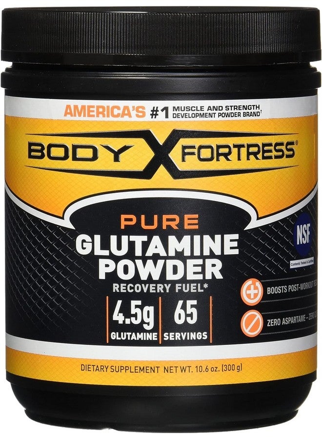 Body Fortress 100% Pure Glutamine Powder, 300g Jar (1ct), Nutrient Replenishment Powder for Post-Workout Recovery Glutamine Supplement - Image 1
