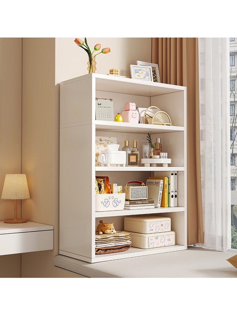 XiuWoo - Nordic Simple Style Floor-standing Bookcase Bookshelf Multi-functional Large Capacity Display Organizer Storage for Office Home Living Room Bedroom Study Room Bay Window - Image 1