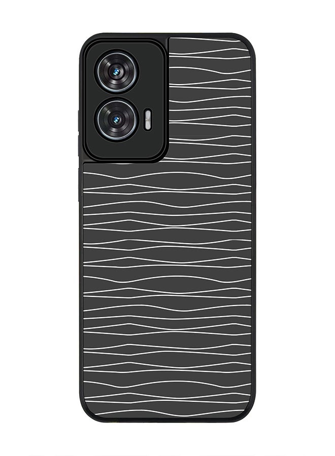Stylizedd For Motorola Edge 50 Fusion 5G Case,Slim fit Camera Protection, Shockproof Thin Phone cover  - Squiggly Lines - Image 1