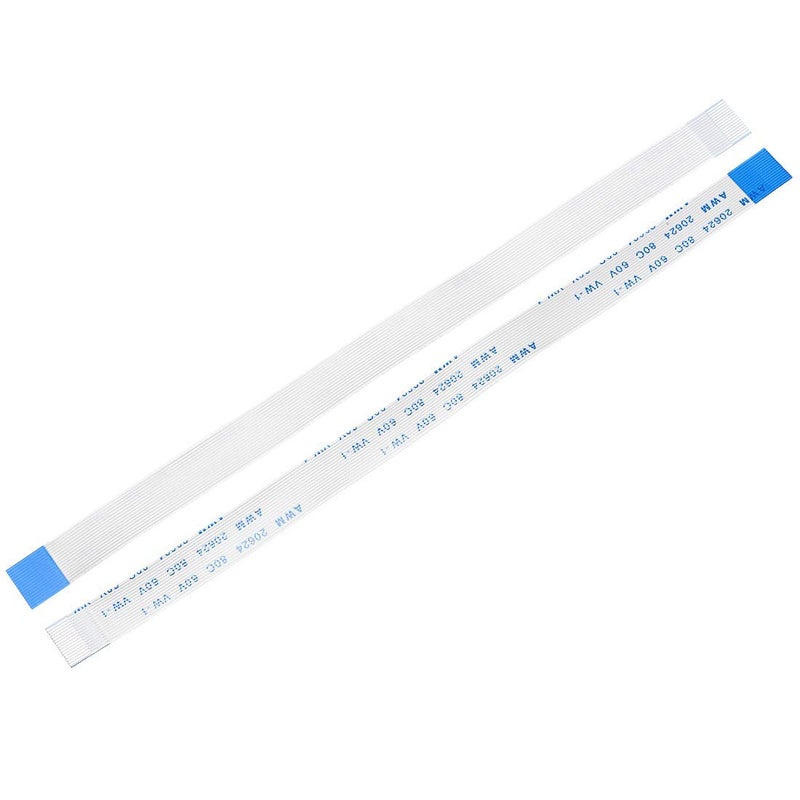 SLVC FFC Cable 16 Pin 0.5mm Pitch (B-TYPE) 100mm Length Flex FPC Ribbon Extension Cord Flat Wire Cable Connection LCD TV Laptop Printer,White(Pack of 1) - Image 1