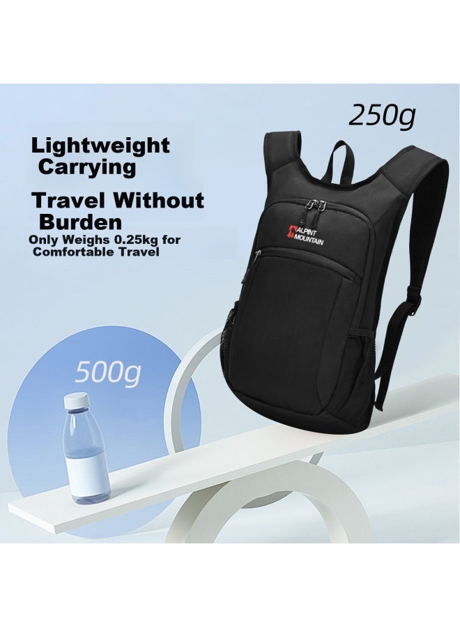 Alpint Mountain Er'mengdu Folding Backpack, Hiking Bag, Cycling Backpack, Lightweight Outdoor Ultra-light Portable Travel Trekking Pack - Image 3