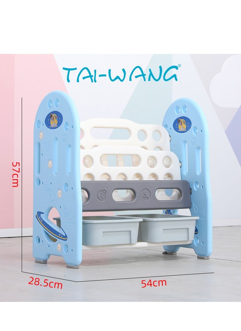 Kids Multi-layer Space Design BookShelves and Sorting Toy Storage Rack Kindergarten Baby