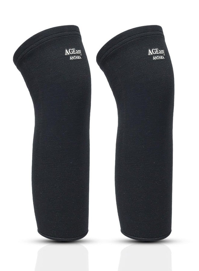 AGEasy Cotton Comfort Knee Sleeve (Large), Arthritis - Image 1