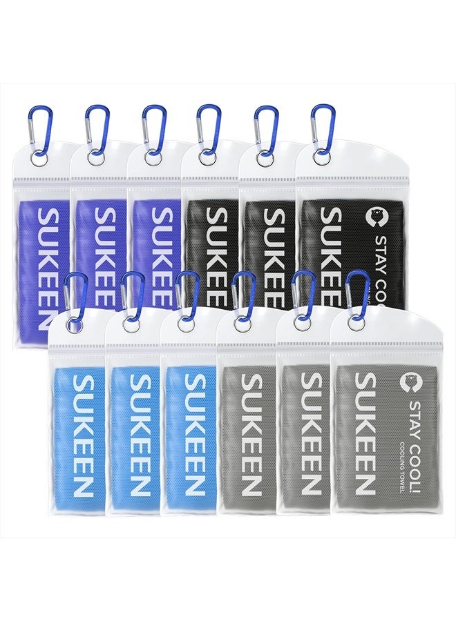Sukeen Cooling Towel,Instant Evaporative Cooling for Sports,Yoga,Golf,Gym,Neck,Workout and More(40”x 12”) - Image 1