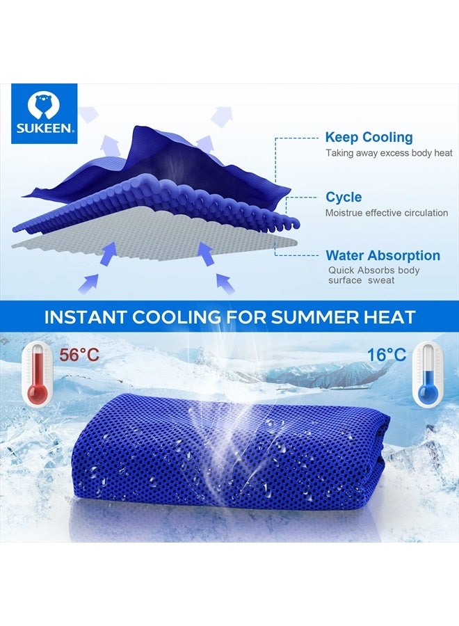 Sukeen Cooling Towel,Instant Evaporative Cooling for Sports,Yoga,Golf,Gym,Neck,Workout and More(40”x 12”) - Image 4